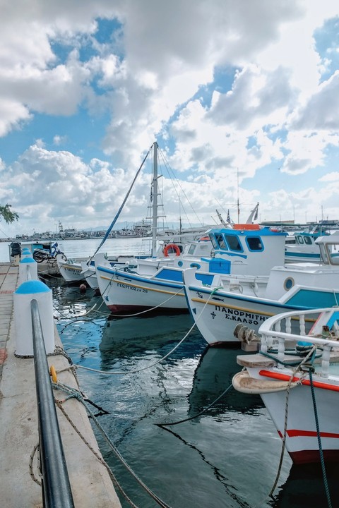 Fish boats on harbor