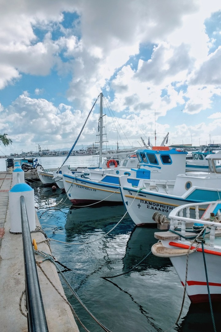 Fish boats on harbor