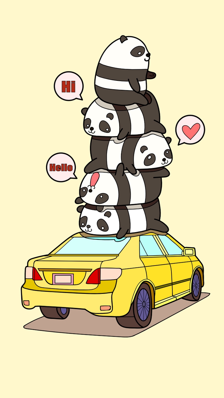 Three Pandas