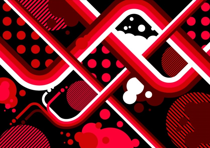 Red sexiness black mysterious