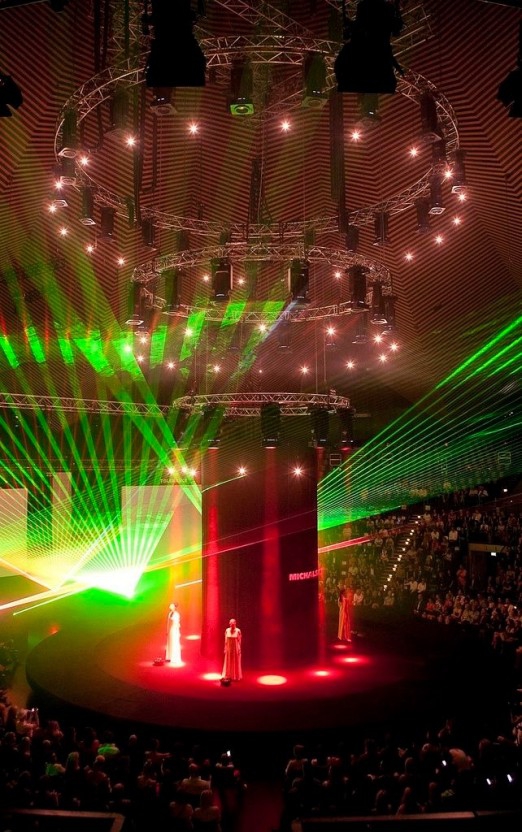 flashy stage lighting