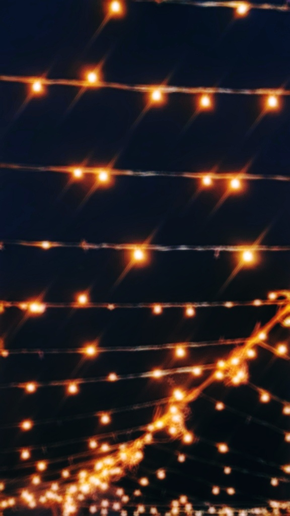 Fairy lights blur