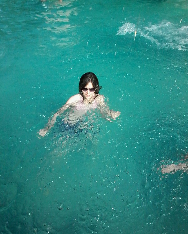 swimming...