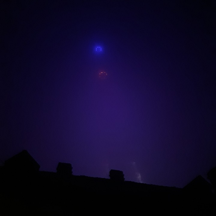 tower in fog
