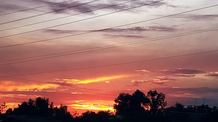 Village sunset