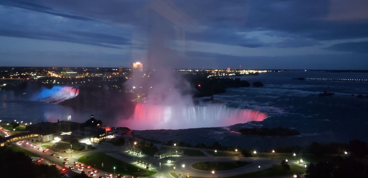 Niagara Falls at night