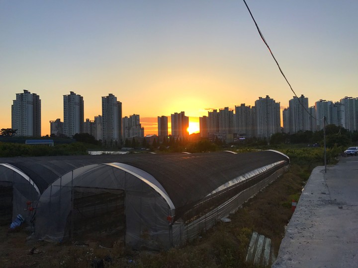 석양이진다...