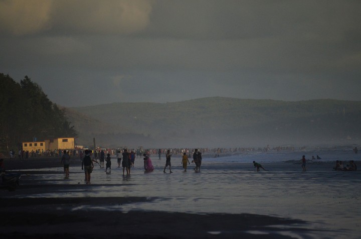 evening at the beach