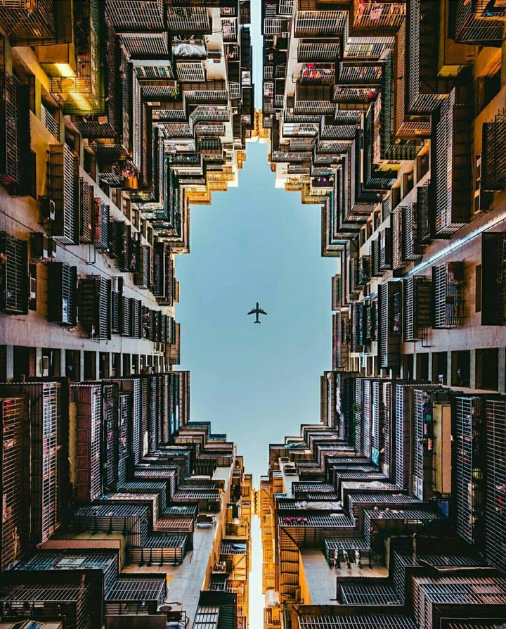 Flying over Macao.