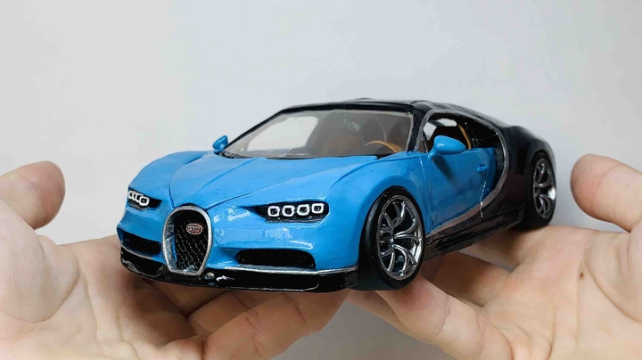 Bugatti Chiron из пластилина своими руками