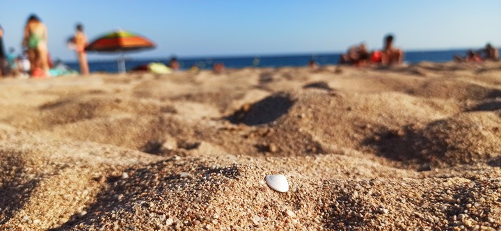 Échoué sur le sable