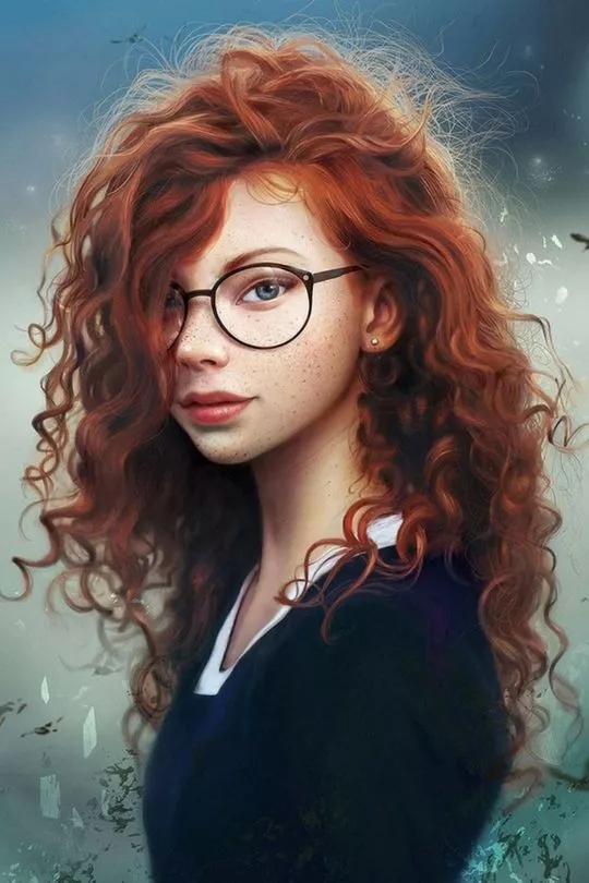 рыженькая девочка