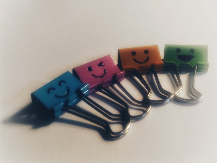 Happy paper clips