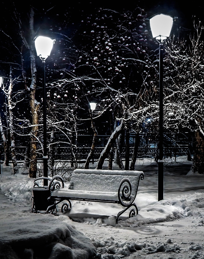 зима в городе