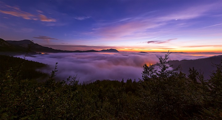 구름 호수