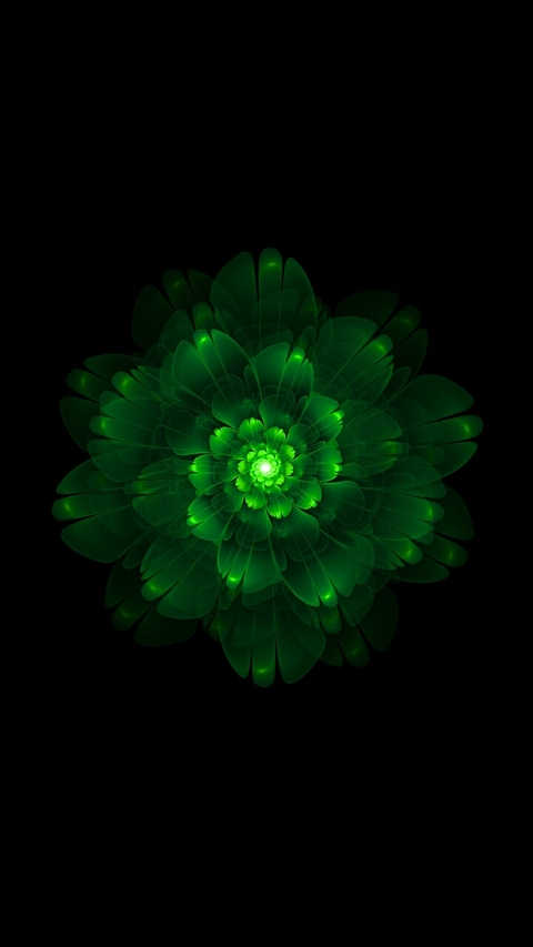 green flower