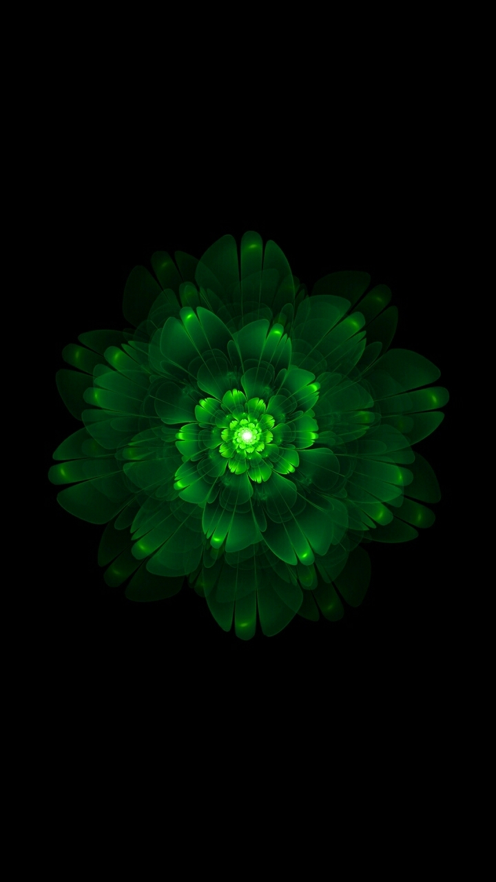 green flower