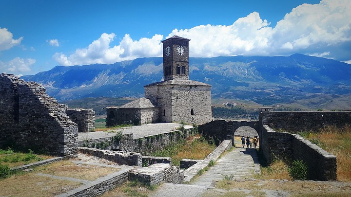 Castle in Gjirokaster, Albania