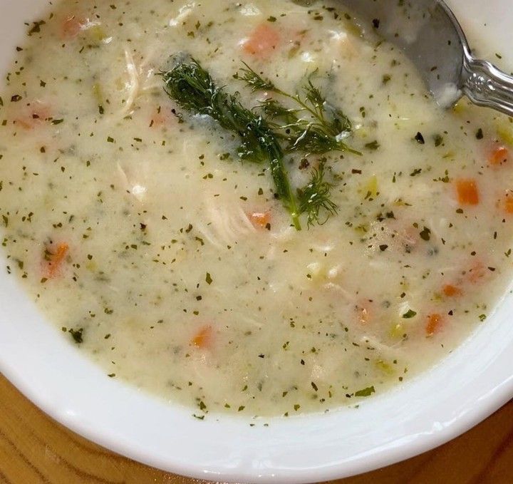 Chicken   SOUP # Muradiye  , Tavuklu Corbasi TURKISH soup