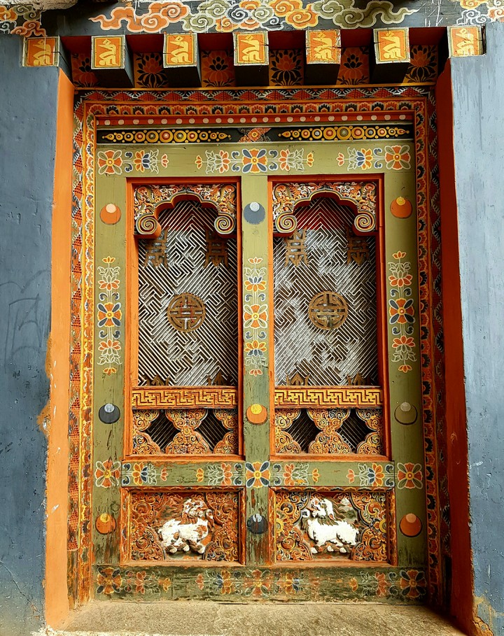 the door