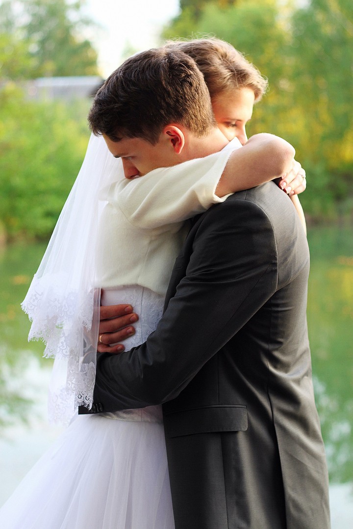 Wedding hugs