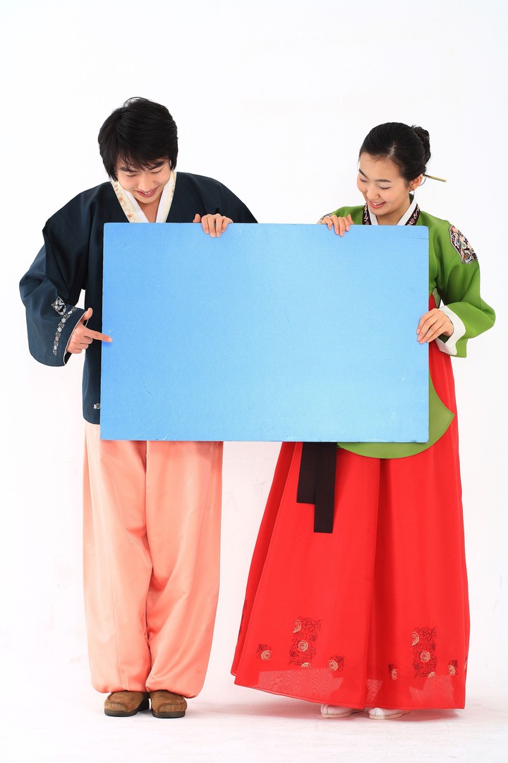 Couple in Korean Dress I
