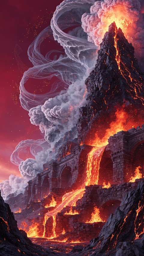 fonds d'écran heat, Volcano