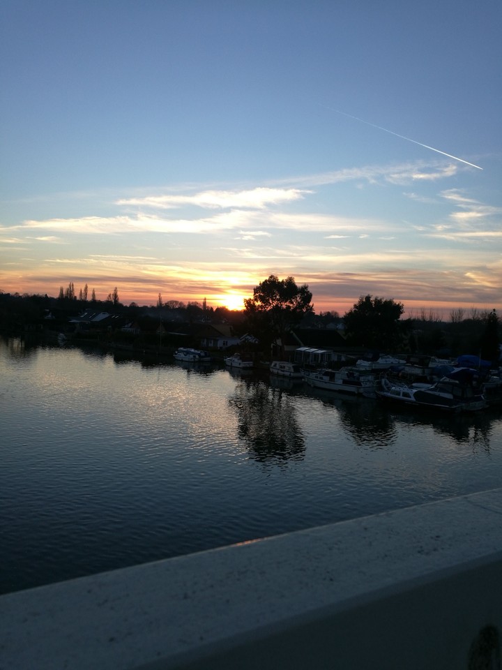 river sunset