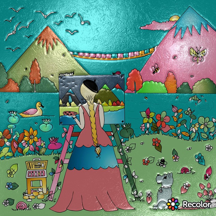 capto un imagine en un arte