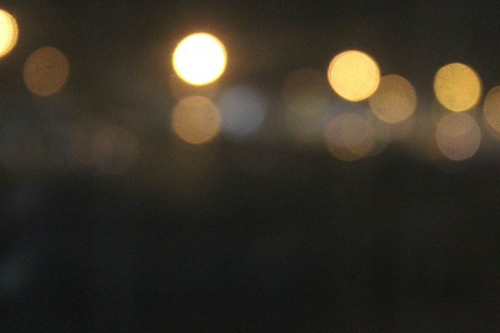 blurry night