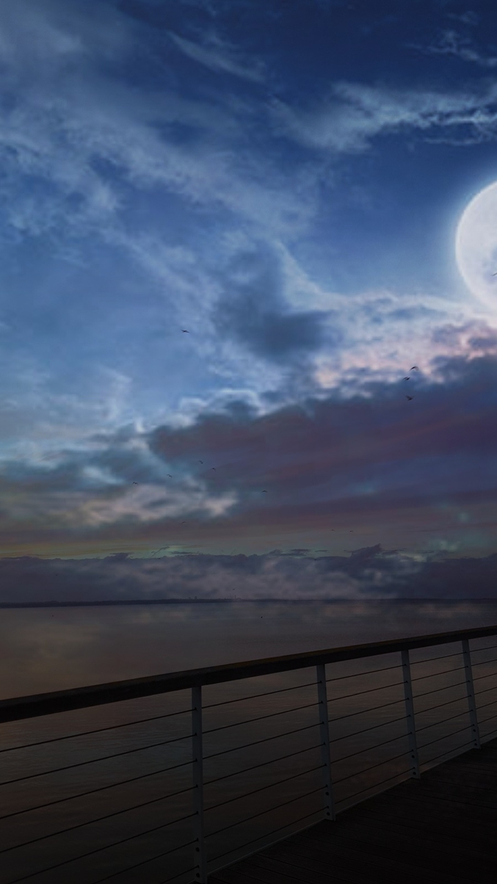 At night the moon is a friend