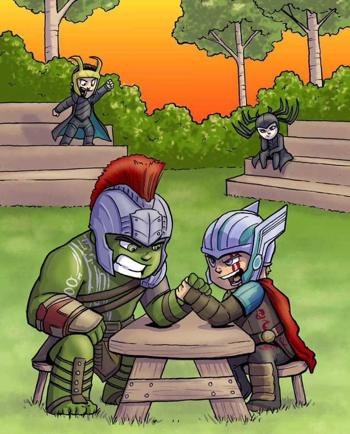Hulk and Thor