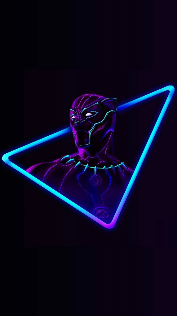 black panther neon