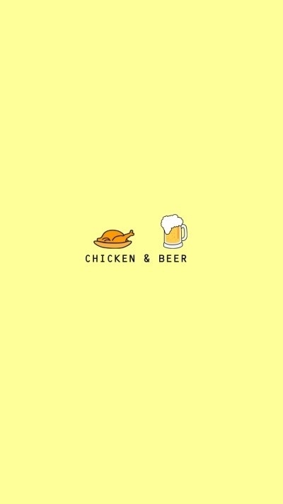 chicken and beer