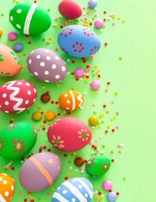 colorful sweet Easter