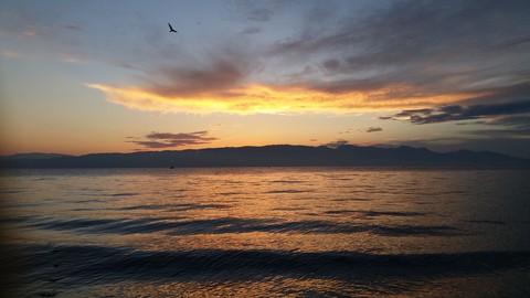 Ohrid Lake Sunset