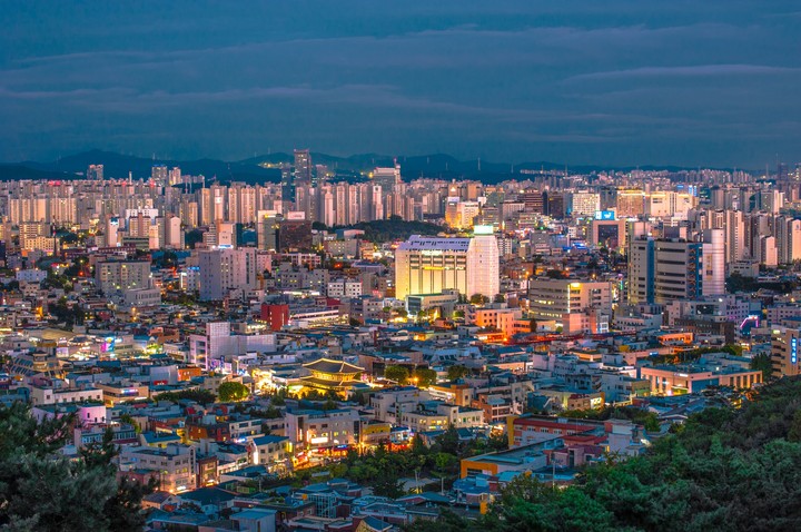 Nightscape of Suwon, Korea