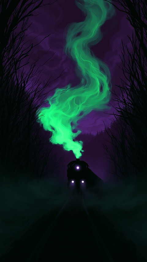 hình nền night, aurora