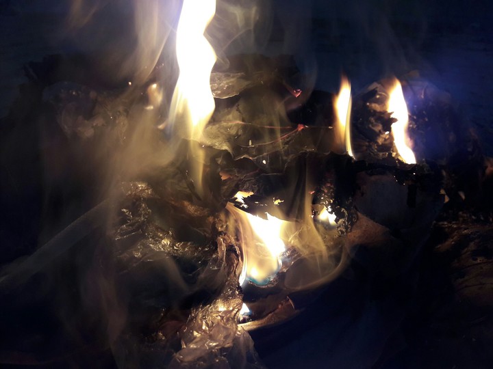 Burn down the Past into ashes