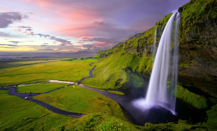 Waterfall Seljalandsfoss Iceland
