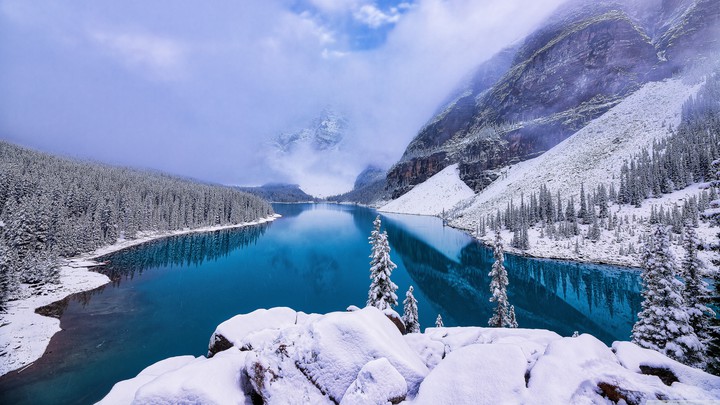 Snowy mountains