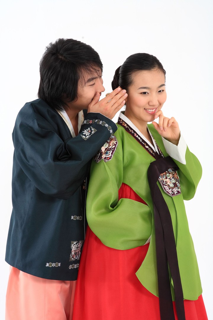 Couple in Korean Dress I