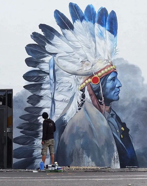 רקעים mural, Graffiti