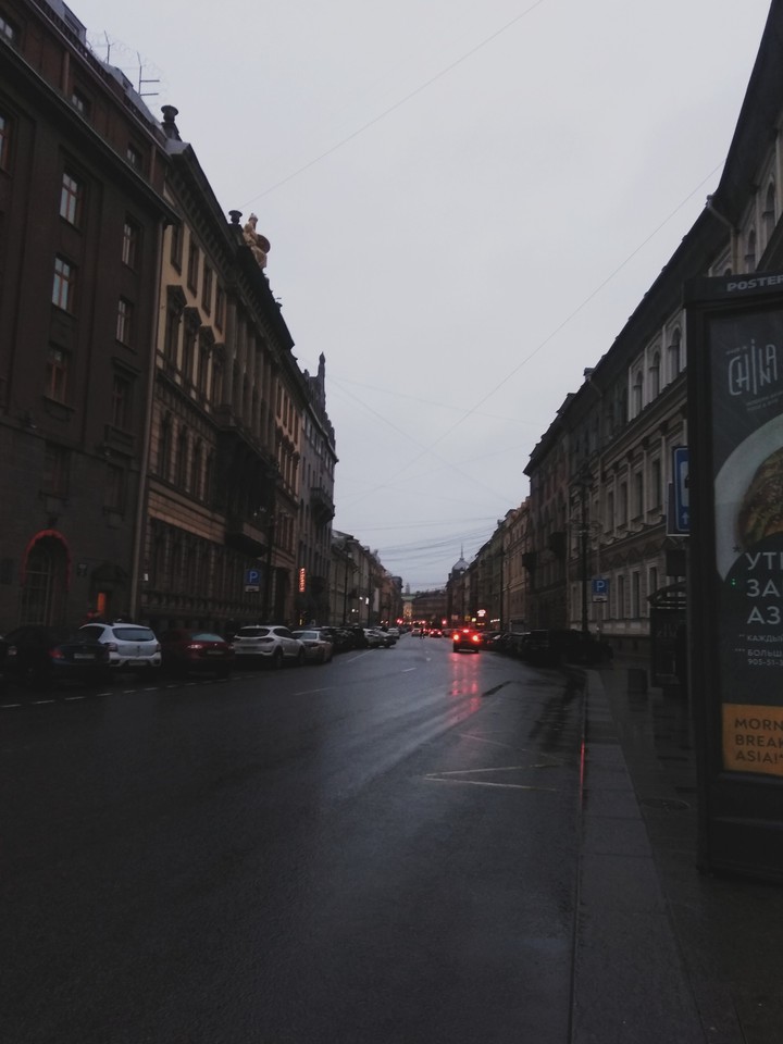 rainy St. Petersburg