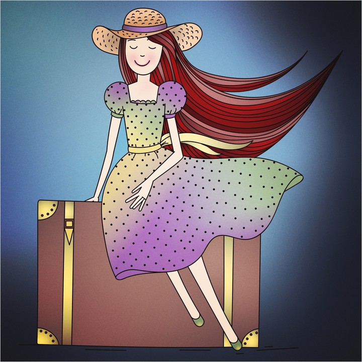 Traveling girl