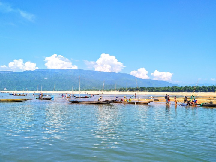 jadukata river, sylhe, bangladesh