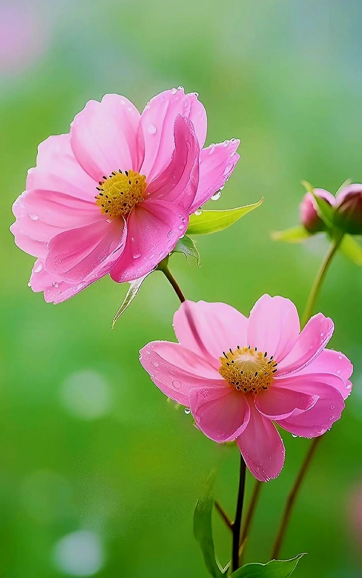 fondos de pantalla Yellow, pink