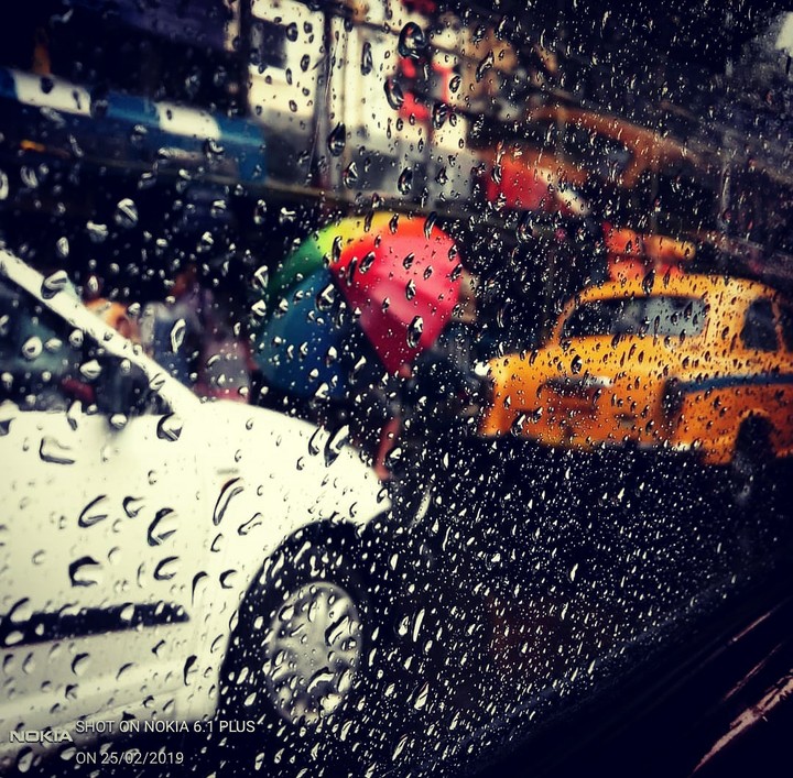 Listen to the rhythm of the falling rain.
