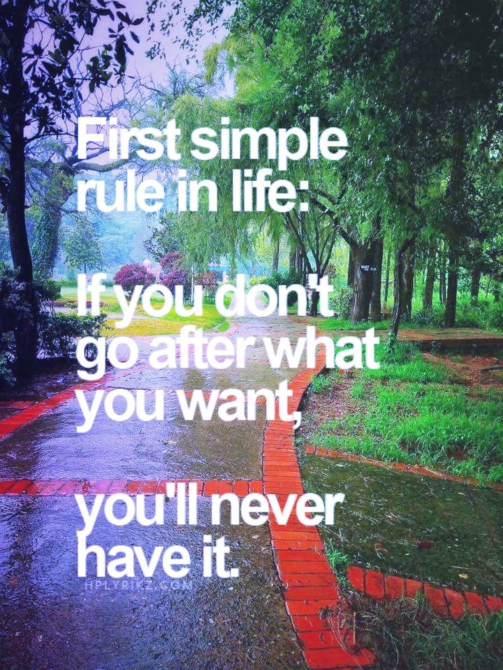 Go by the rule.