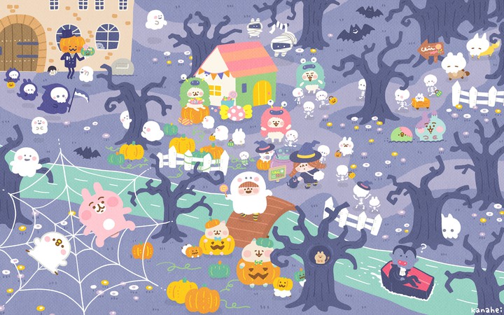 Halloween Trick or Treating with friends